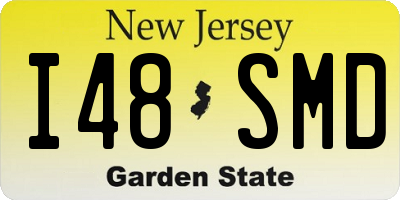 NJ license plate I48SMD