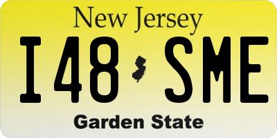 NJ license plate I48SME