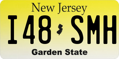NJ license plate I48SMH