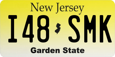 NJ license plate I48SMK