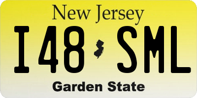 NJ license plate I48SML