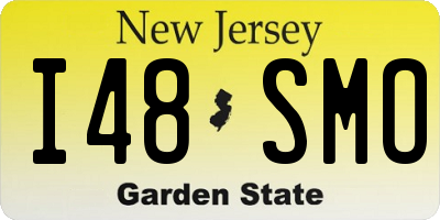 NJ license plate I48SMO