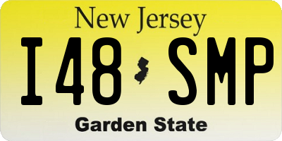 NJ license plate I48SMP