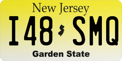 NJ license plate I48SMQ