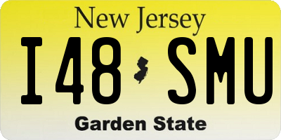 NJ license plate I48SMU