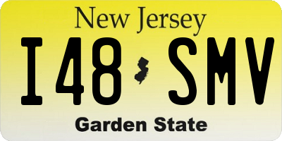 NJ license plate I48SMV