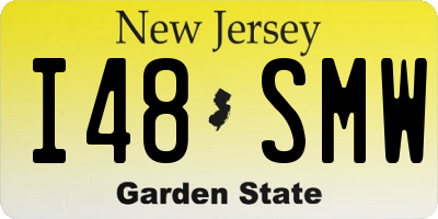 NJ license plate I48SMW
