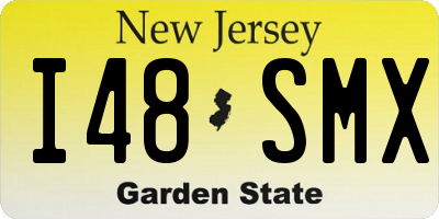NJ license plate I48SMX