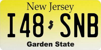 NJ license plate I48SNB