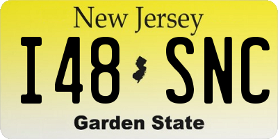 NJ license plate I48SNC