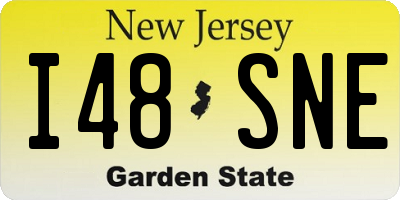 NJ license plate I48SNE