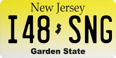 NJ license plate I48SNG