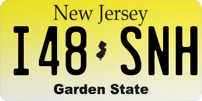 NJ license plate I48SNH