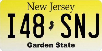 NJ license plate I48SNJ