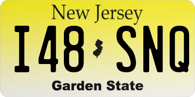 NJ license plate I48SNQ