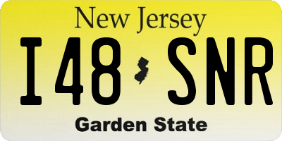 NJ license plate I48SNR