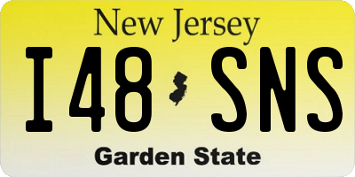 NJ license plate I48SNS
