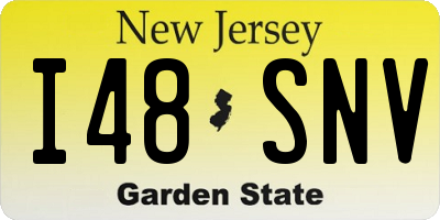 NJ license plate I48SNV