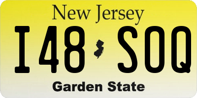 NJ license plate I48SOQ