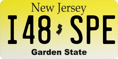 NJ license plate I48SPE