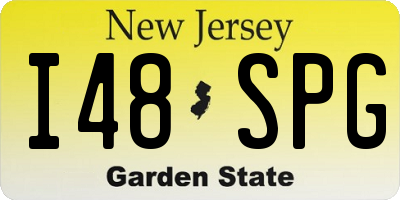 NJ license plate I48SPG