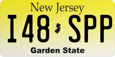 NJ license plate I48SPP
