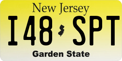 NJ license plate I48SPT