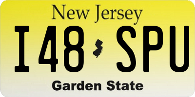NJ license plate I48SPU