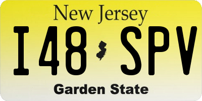 NJ license plate I48SPV