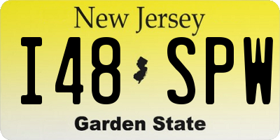 NJ license plate I48SPW