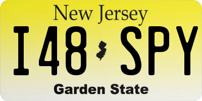 NJ license plate I48SPY