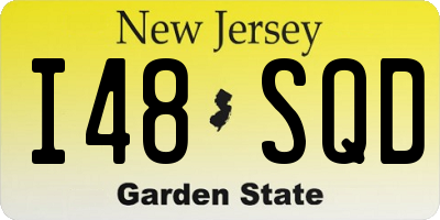 NJ license plate I48SQD