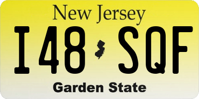 NJ license plate I48SQF
