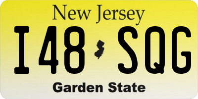 NJ license plate I48SQG