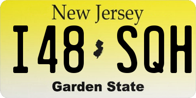 NJ license plate I48SQH