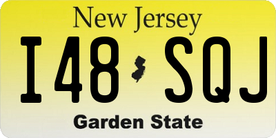 NJ license plate I48SQJ