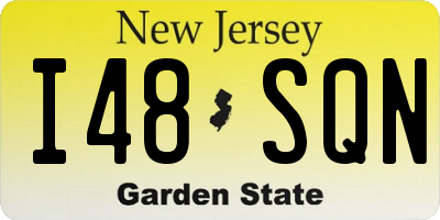 NJ license plate I48SQN