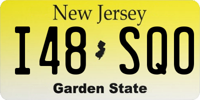 NJ license plate I48SQO