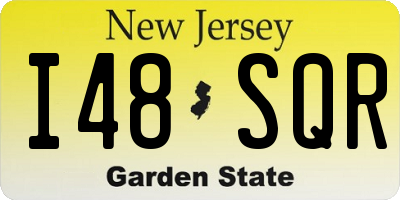 NJ license plate I48SQR