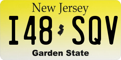 NJ license plate I48SQV