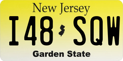 NJ license plate I48SQW