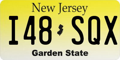 NJ license plate I48SQX