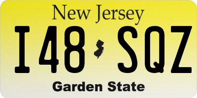NJ license plate I48SQZ