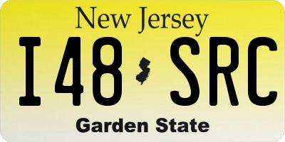 NJ license plate I48SRC
