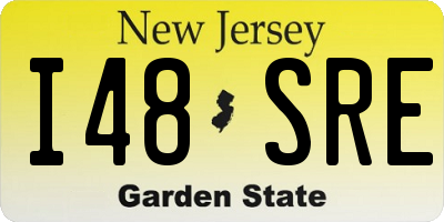 NJ license plate I48SRE