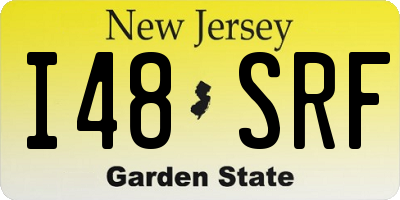 NJ license plate I48SRF