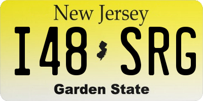 NJ license plate I48SRG