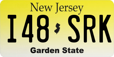 NJ license plate I48SRK