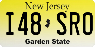 NJ license plate I48SRO