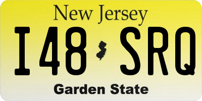 NJ license plate I48SRQ